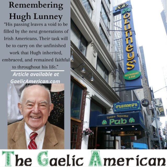 Remembering Hugh Lunney Feb. 22, 2021